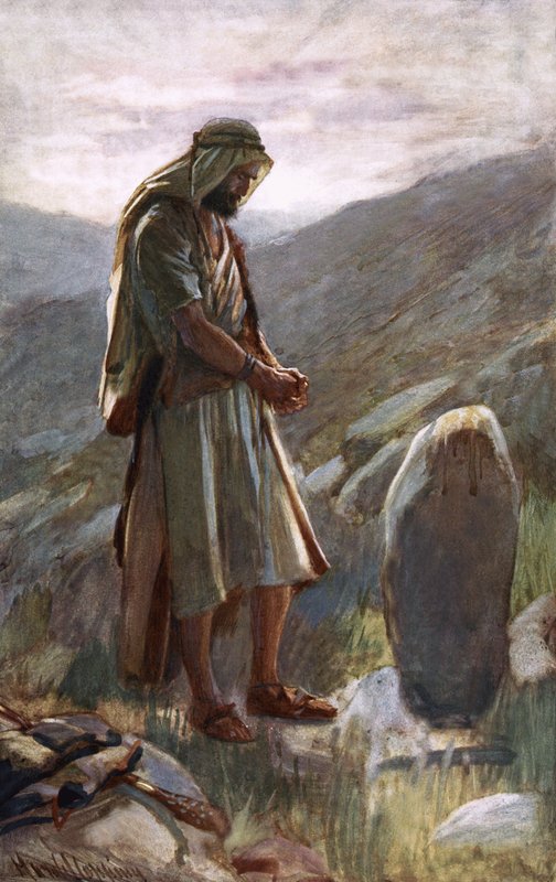 Il voto di Giacobbe da Harold Copping