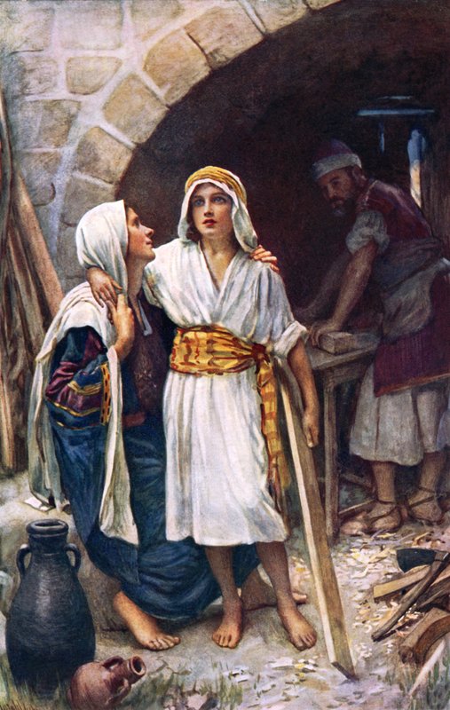Gesù Cristo con Maria da Harold Copping