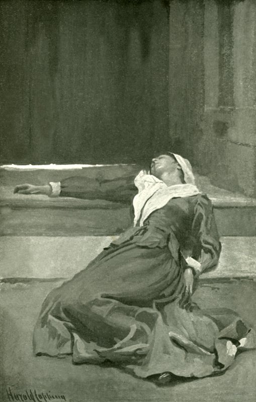 Misericordia al cancello da Harold Copping