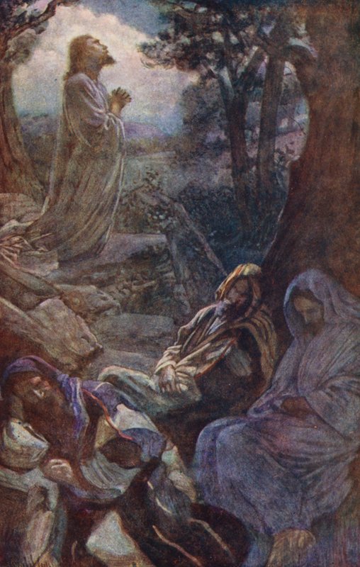 Nuovo Testamento: Getsemani da Harold Copping