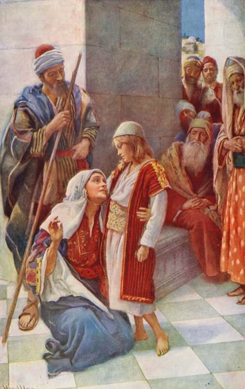 Nuovo Testamento: "Gli affari di mio Padre" da Harold Copping