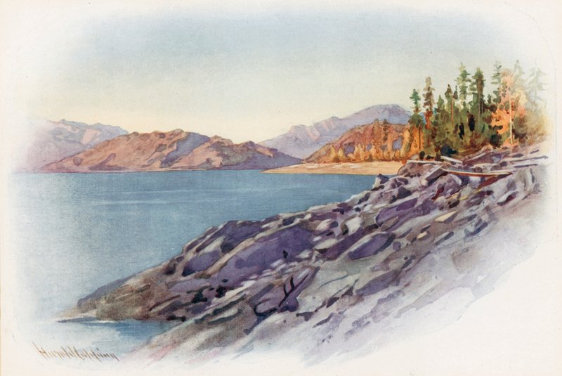 Sul lago Kootenay da Harold Copping