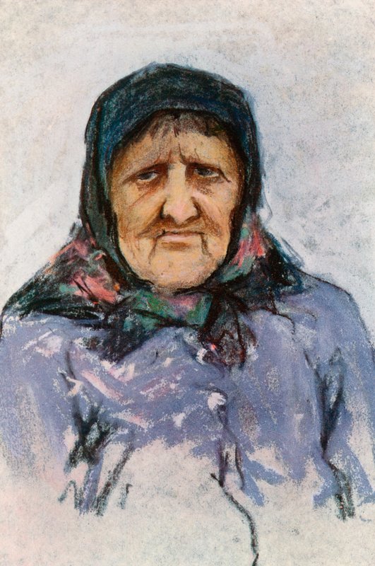 Studio di una Donna Doukhobor da Harold Copping