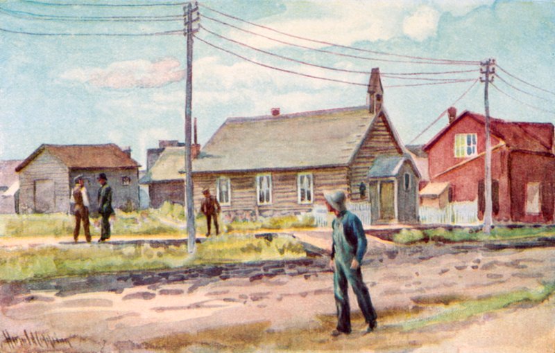 La Chiesa di Tronchi, Lloydminster da Harold Copping