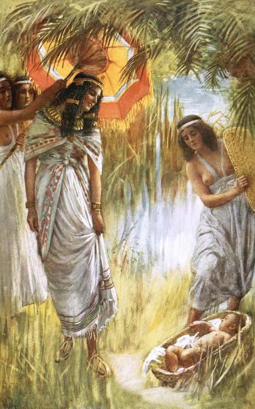 Il ritrovamento di Mosè da Harold Copping