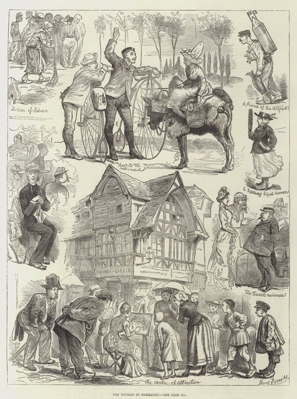 Il turista in Normandia da Harry Furniss