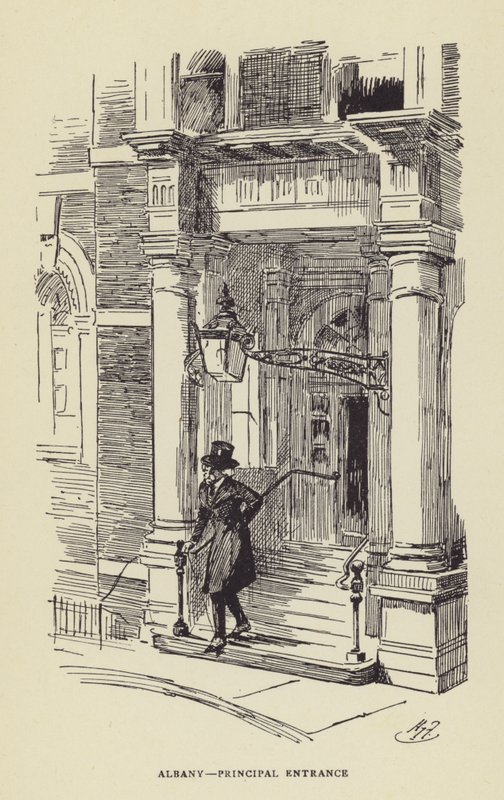 Albany, ingresso principale da Harry Furniss
