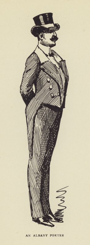 Un portiere di Albany da Harry Furniss