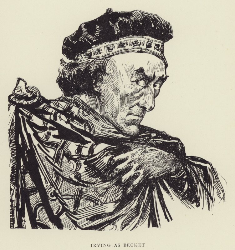 Irving come Becket da Harry Furniss