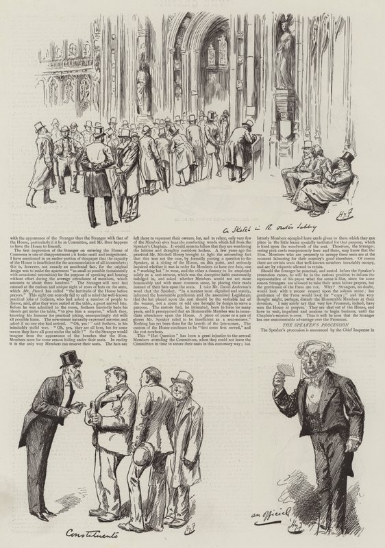 Vita in Parlamento, Estranei nella Camera da Harry Furniss