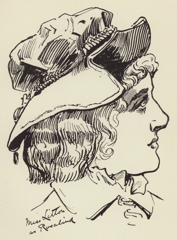 Miss Litton come Rosalind da Harry Furniss