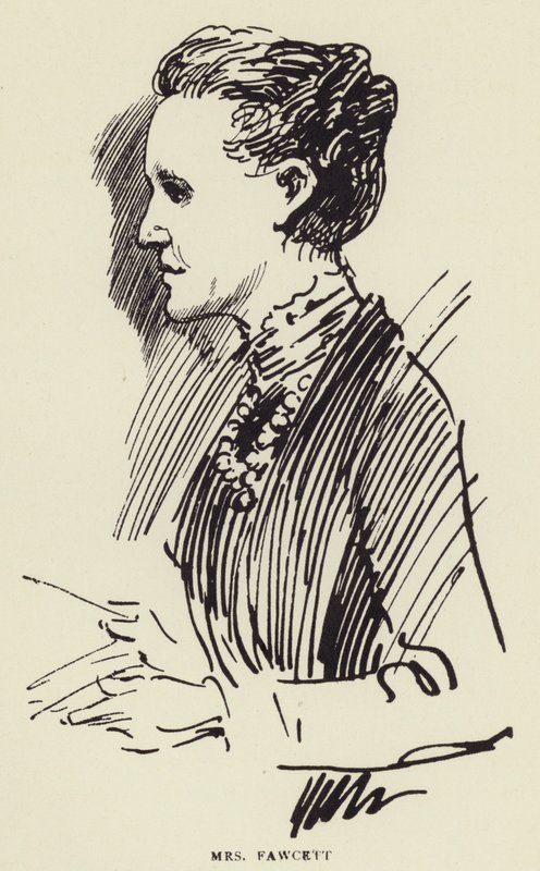 Mrs Fawcett da Harry Furniss