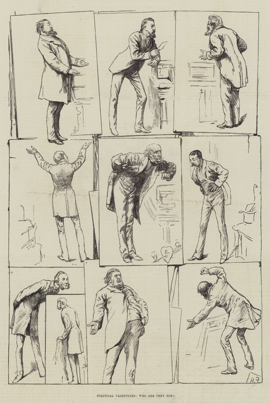 Valentini politici, per chi sono da Harry Furniss