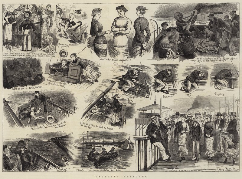 Schizzi di yachting da Harry Furniss