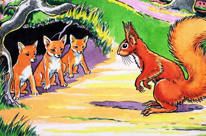 Piccolo scoiattolo rosso da Harry M. Pettit