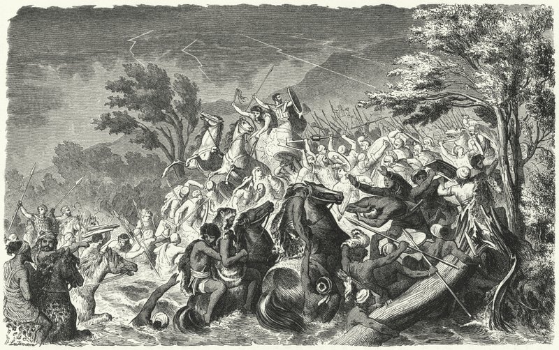 Battaglia del Crimiso, 339 a.C. da Heinrich Leutemann