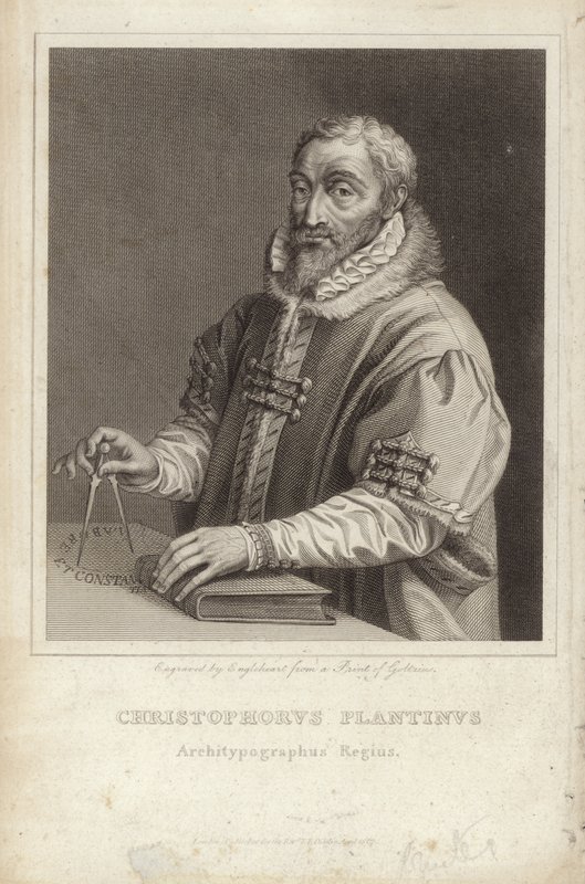 Christophe Plantin da Hendrik Goltzius