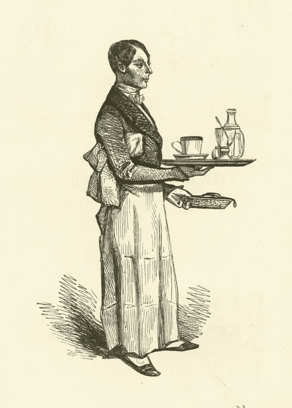Il cameriere della caffetteria da Henri Bonaventure (after) Monnier