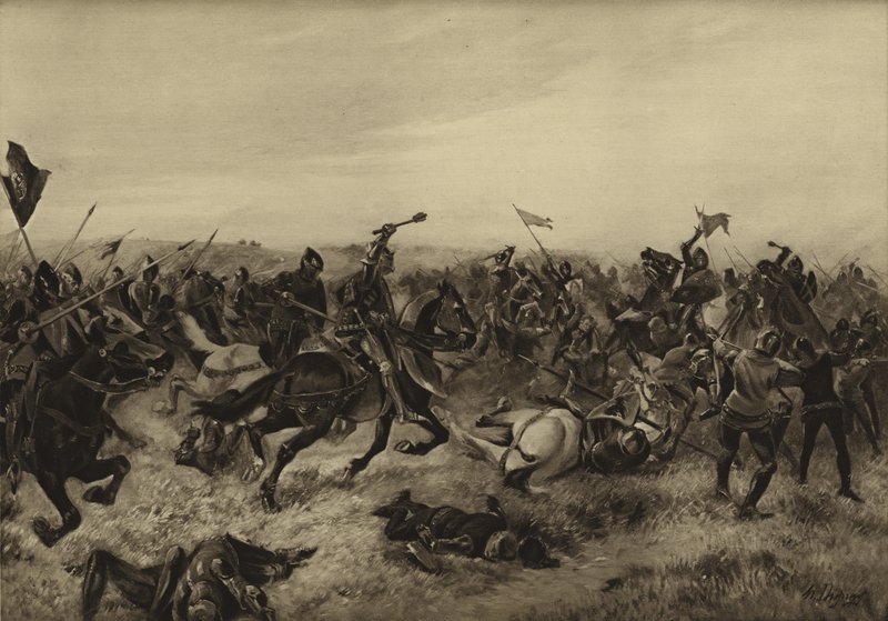 Battaglia di Agincourt; 1415 da Henri Louis Dupray