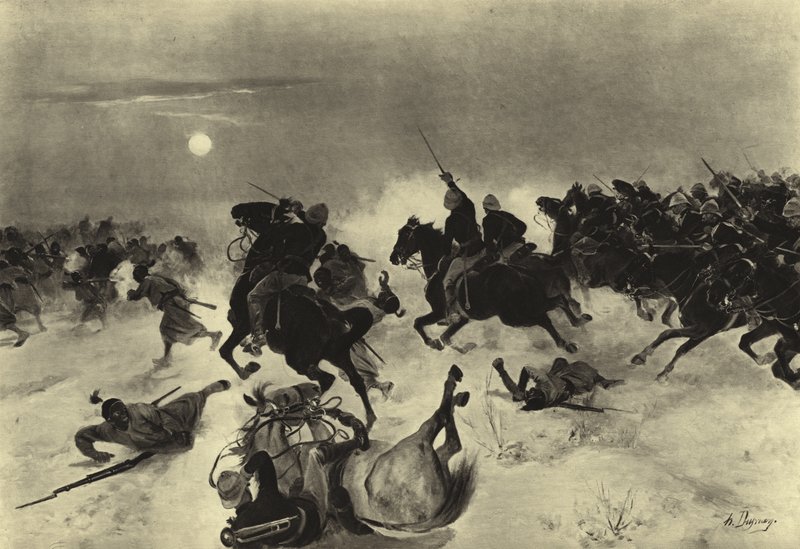 Battaglia di Kassassin, 1882 da Henri Louis Dupray