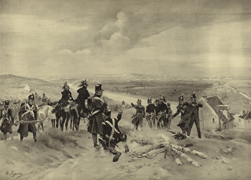 Battaglia di St Cloud, 1814 da Henri Louis Dupray
