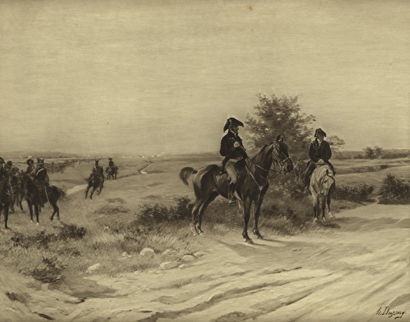Battaglia di Waterloo, 1815 (incisione) da Henri Louis Dupray
