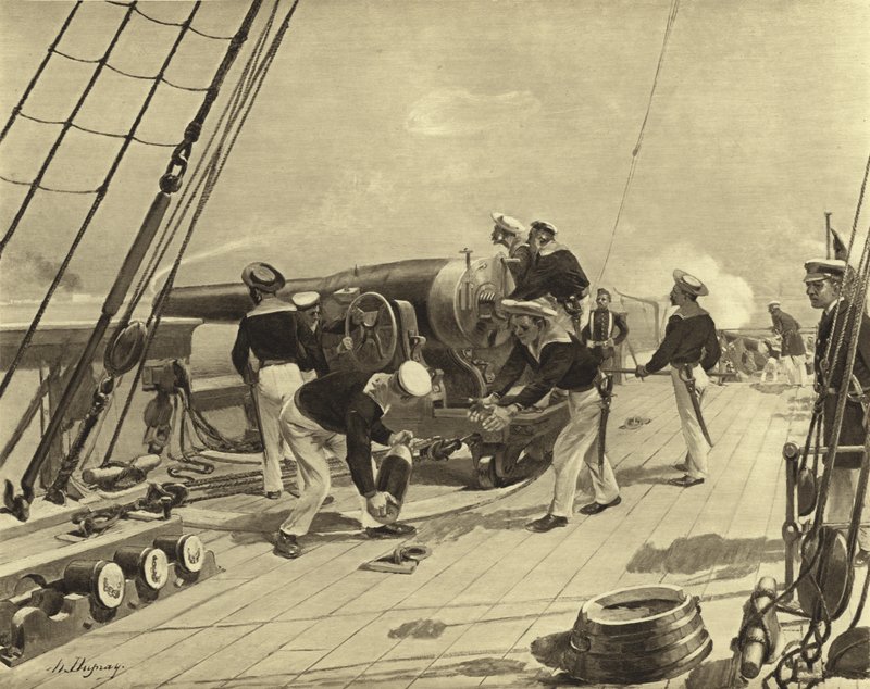 Bombardamento di Alessandria, 1882 da Henri Louis Dupray