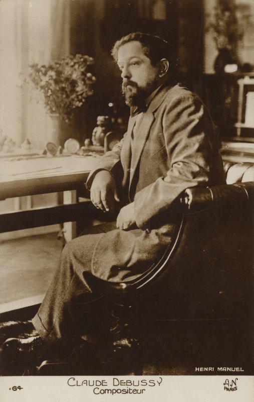 Claude Debussy, compositore francese (1862-1918) da Henri Manuel