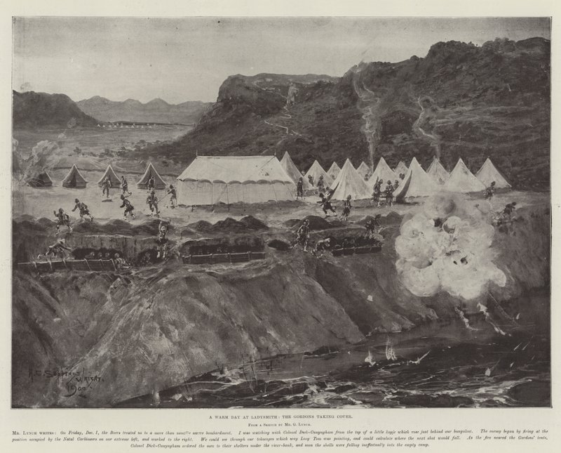 Una giornata calda a Ladysmith, i Gordon si riparano da Henry Charles Seppings Wright