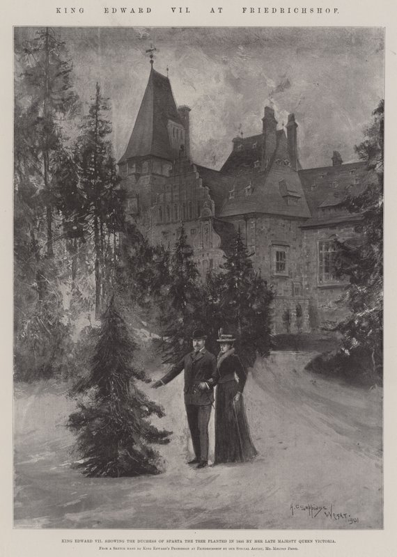 Re Edoardo VII a Friedrichshof da Henry Charles Seppings Wright
