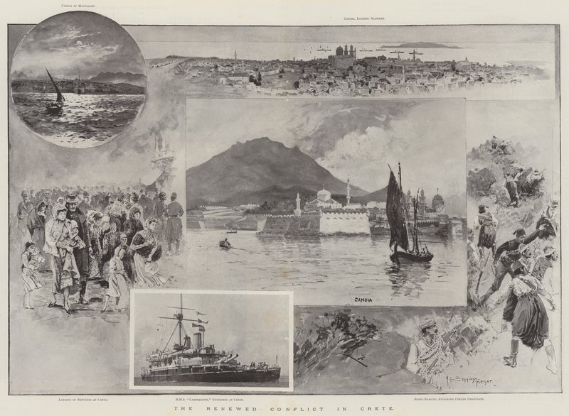 Il rinnovato conflitto a Creta da Henry Charles Seppings Wright