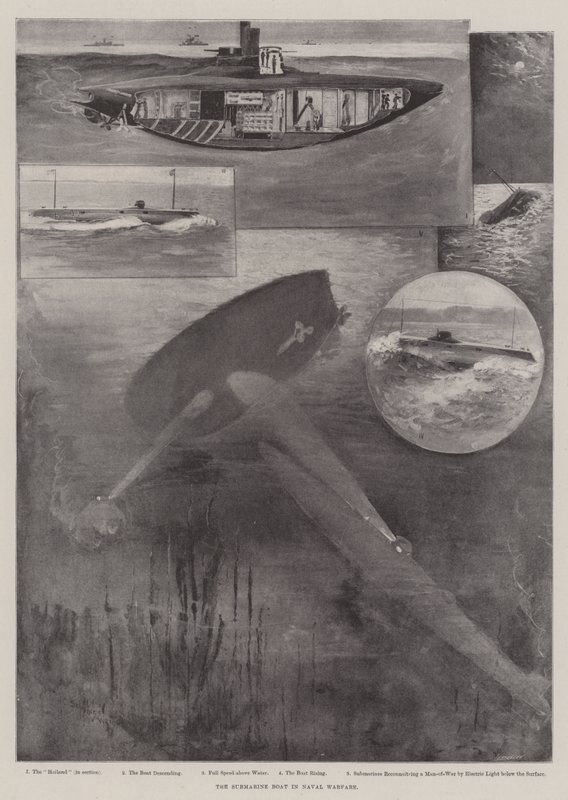 Il sottomarino nella guerra navale da Henry Charles Seppings Wright