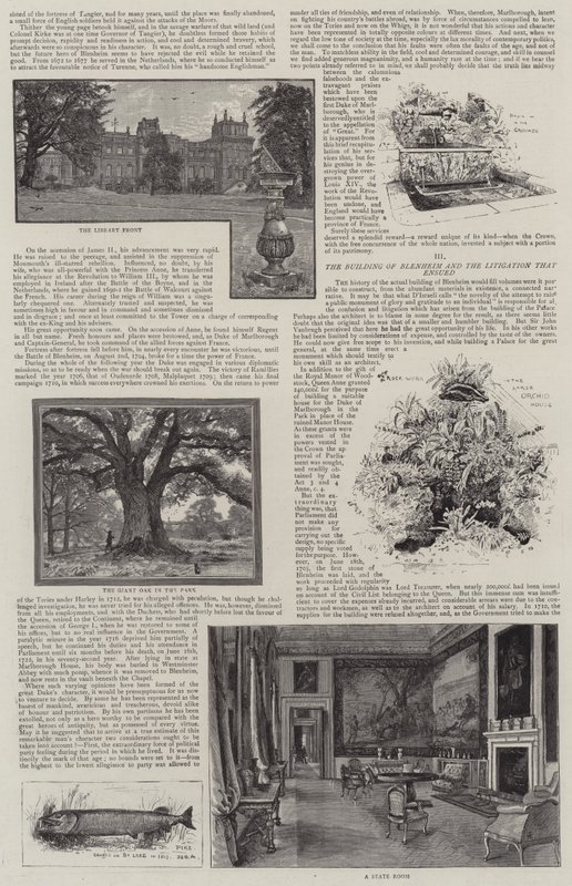 Palazzo di Blenheim illustrato da Henry Edward Tidmarsh