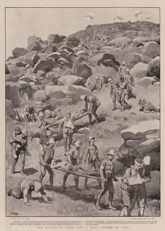 La battaglia di Spion Kop, una lunga scala di dolore da Henry Marriott Paget