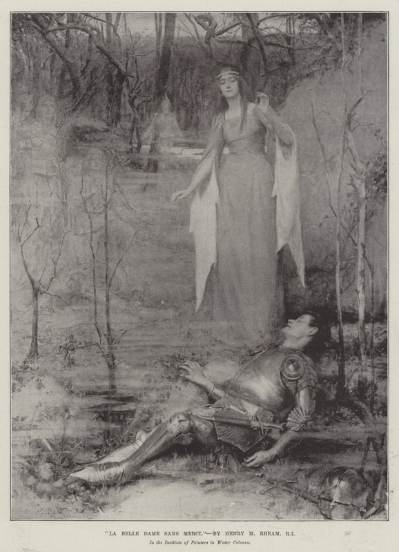 La Belle Dame sans Merci da Henry Meynell Rheam