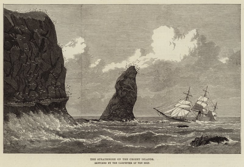 Lo Strathmore sulle Isole Crozet da Henry Spernon Tozer