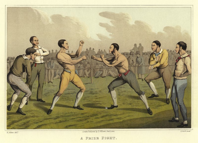 Un Incontro di Boxe (cromolitografia) da Henry Thomas Alken