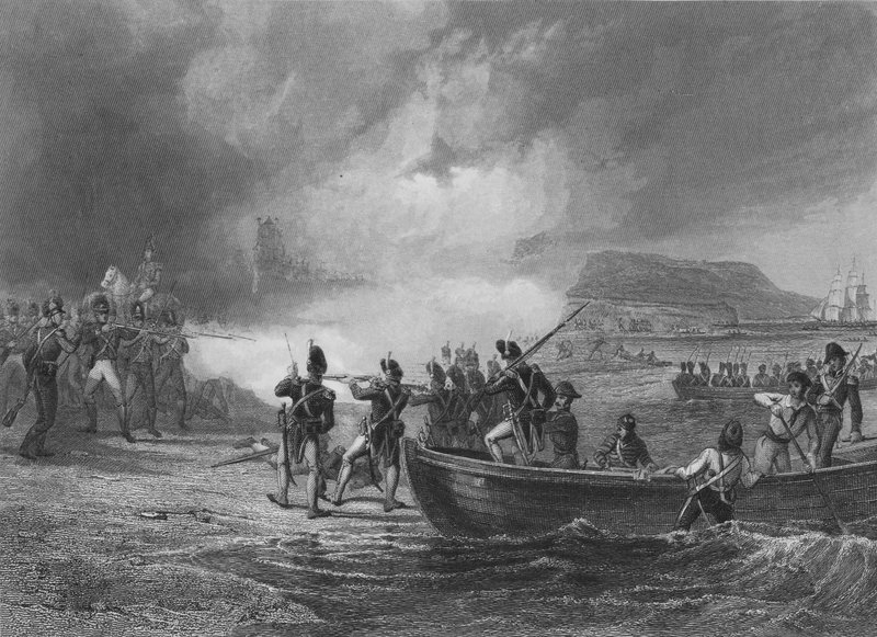 Tentativo della Flotta Francese di Sbarcare a Bantry Bay, Cork, 1796 da Henry after Warren