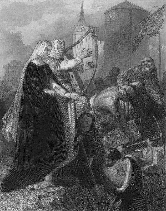 La Muratura di New Ross, Contea di Wexford, Irlanda da Henry after Warren