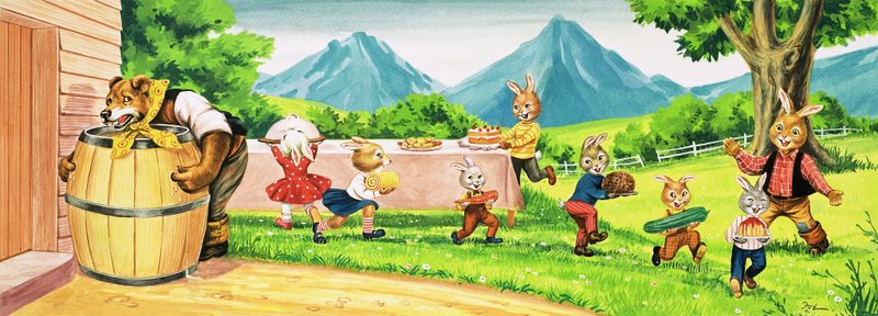 Coniglio Orso da Henry Charles Fox