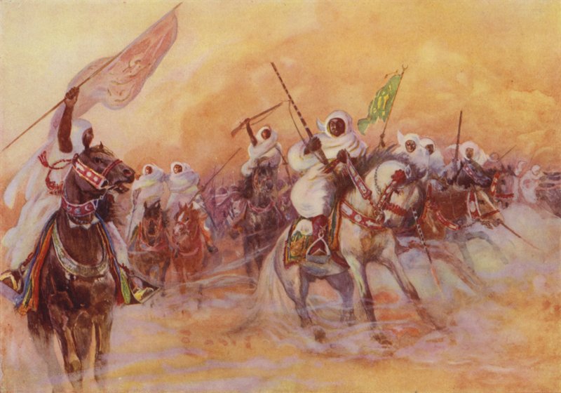 Gioco della polvere, Marocco da Henry Charles Seppings Wright