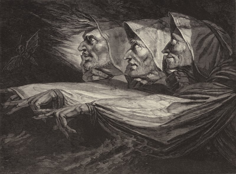 Le streghe in Macbeth da Johann Heinrich Füssli