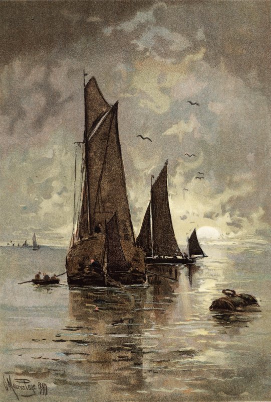 Luna che sorge al largo di Gravesend da Henry MauricePage