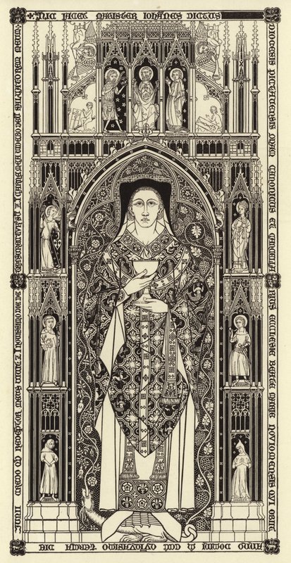 Lastra incisa, c 1350 da Henry Shaw