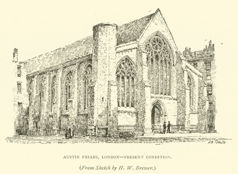 Austin Friars, Londra, condizione attuale da Henry William Brewer
