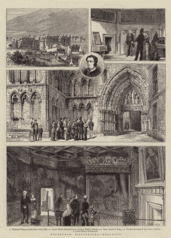 Edimburgo Illustrata, Holyrood da Henry William Brewer