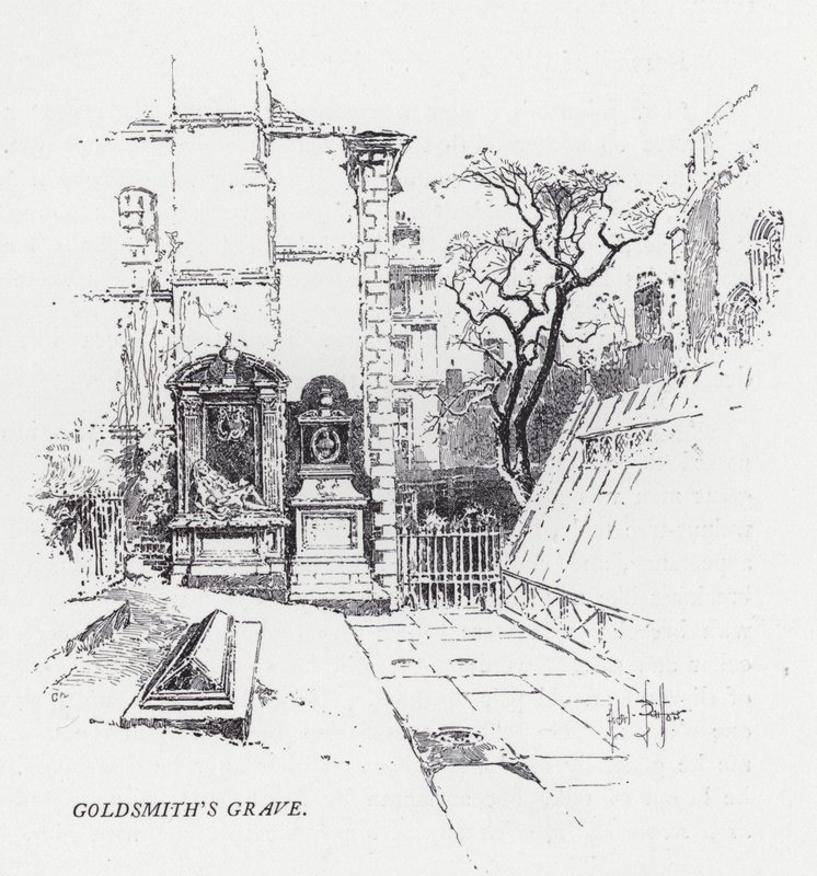Tomba di Goldsmith da Herbert (after) Railton