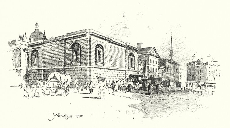 Newgate, Londra da Herbert (after) Railton
