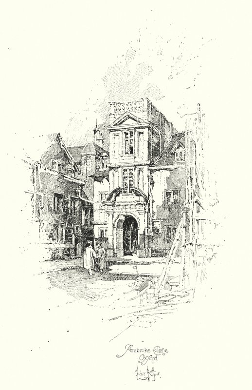 Pembroke College, Oxford da Herbert (after) Railton