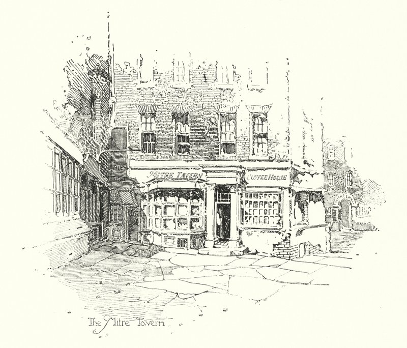 La Taverna Mitre, Londra da Herbert (after) Railton